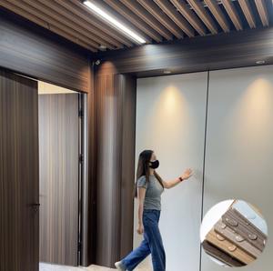 แผ่นไม้ไผ่เค<span class=keywords><strong>ล</strong></span>ือบ PVC สำหรับตกแต่งภายใน แผ่นไม้ไผ่เค<span class=keywords><strong>ล</strong></span>ือบถ่านไม้ไผ่ และแผ่นผนัง - Product Image 2