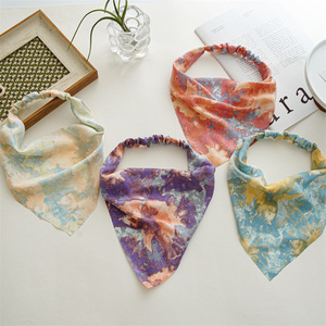 Bandeau élastique tie-dye tendance, fin, pour l'été, simple, pour femmes, accessoires pour cheveux de chat et de <span class=keywords><strong>chien</strong></span> - Product Image 1