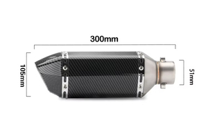 Tubo de <span class=keywords><strong>Escape</strong></span> Universal para Motocicleta CHMotor, Silenciador de Salida para Yamaha, Honda, Suzuki, Kymco, <span class=keywords><strong>KTM</strong></span>, 250cc-1200cc - Product Image 2