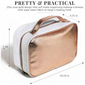 Sac de voyage léger et tendance en polyester personnalisé pour maquillage, trousse de toilette portable suspendue - Product Image 6