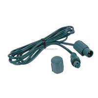 Cordon d'extension vert pour guirlande lumineuse coaxiale, rallonge pour mini-lumières LED grand angle coaxiales, connecteur de guirlandes C7 et C9