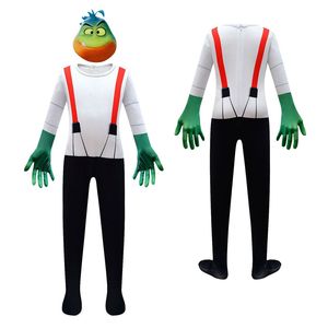 Costume de scène pour enfants avec masque, thème du film <span class=keywords><strong>Bad</strong></span> Guys Halloween, <span class=keywords><strong>Mr</strong></span>. Piranha, combinaison de cosplay, combinaison de scène - Product Image 2
