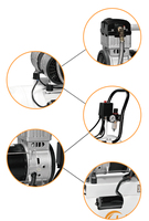 Compresseurs d'air sans huile 2.2kw Compresseurs d'air sans huile 3hp 4hp 5 HP Compresseur d'air silencieux sans huile 100L 150L 200L