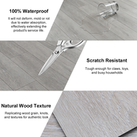 Dalles de sol LVT professionnelles chinoises durables et imperméables pour intérieur, revêtement de sol vinyle LVT, planches de sol vinyle SPC pour chambre à coucher