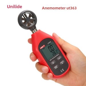 Anémomètre portatif UNI-T UT362, mesureur de vitesse du vent, de température et de débit d'air USB, modèle numérique haute précision de type séparé UT363S - Product Image 1