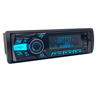 Lecteur MP3 de voiture encastrable 4*80W classe D, autoradio Bluetooth FM USB AUX TF Card, stéréo numérique LED