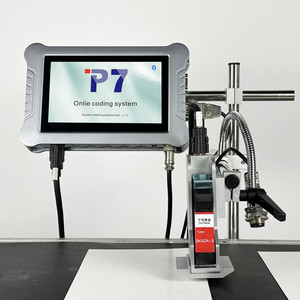 Pencetak Inkjet industri Online berkelanjutan Logo pengodean nomor Batch tanggal kedaluwarsa otomatis 7 inci 25.4mm - Product Image 2