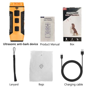 Ultrasonic Dog Trainer Handheld Bark Control Device With LED Lights Rechargeable <b>Battery</b> Power Dog Repeller - Product Image 6