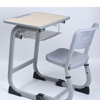 Bureaux modernes de type C et chaises métalliques pour les élèves du primaire et du secondaire, pour les cours de soutien scolaire à l'exportation et l'usage domestique