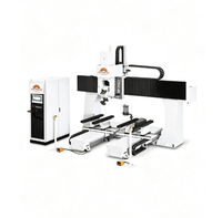 Routeur CNC 5 axes pour le travail du bois MASTER-TC4 MAMIMAC, machine de sculpture automatique, puissance 15KW, tension 380V