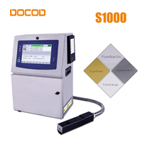 Impresora de inyección de tinta continua DOCOD S1000, impresora de caracteres pequeños Cij para negocios mayoristas, máquina de impresión Mrp para tuberías, tarjetas de PVC