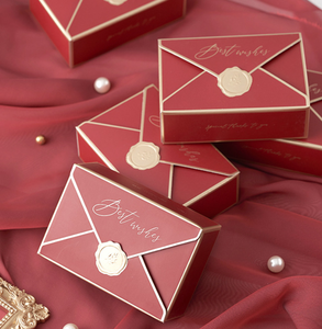 Customized Color Envelope Closure Cardboard <b>Box</b> Durable Recyclable Wedding Candy <b>Box</b> - Product Image 2