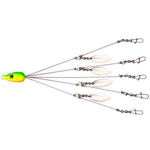 OEM Rig de pêche à 5 bras Alabama avec connecteur à mousqueton pivotant, haute compatibilité pour la pêche au bar en eau douce, leurre de groupe et équipement de pêche - Product Image 2