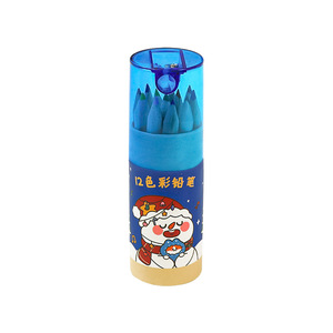 Cartone animato natale colorato matita in legno creativo 12 colori set matita arte da colorare <span class=keywords><strong>pastelli</strong></span> a matita - Product Image 6