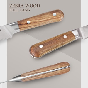 Mayorista Cuchillo Serrado Japonés 8 Pulgadas Cuchillo Serrado de Cocina Alemán de Acero Inoxidable con Mango de Madera - Product Image 4