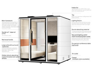 现代智能高层模块化大型会议吊舱家庭办公活动铝酒店公寓楼套房 - Product Image 2