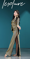 Robe de danse orientale Baladi Saidi pour femmes - Galabeya noire à rayures dorées et manches évasées, costume de danse orientale pour la performance et la pratique