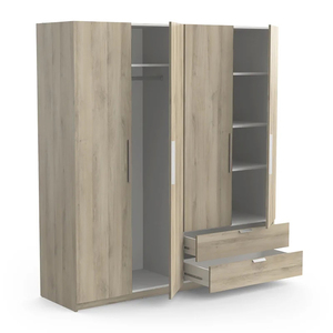 <strong>Cheap</strong> Wholesale Flat Pack Modern Wooden Bedroom &amp; Living Room Furniture Large Space Storage <strong>Wardrobe</strong> DECOHOME <strong>UK</strong> Hot Sale - Product Image 4
