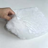 Matériau de rembourrage creux en polyester conjugué thermocollé sans adhésif pour coussins de canapé, prix usine, anti-déformation