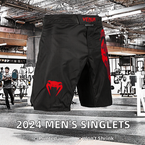 Trajes de Artes Marciales Mixtas Personalizados con Impresión Digital para Hombre, Spandex/Poliéster 200GSM, Resistentes al Encogimiento, Servicio OEM, Canadá, 2024 - Product Image 2