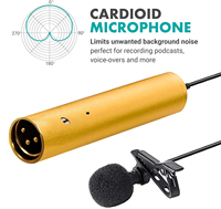 GAM-LV6 48V lavalier Mic Preamplifier mendapatkan daya suara