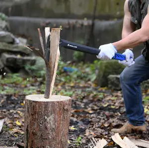 28 "木材分割斧手斧グラスファイバーキャンプサバイバル斧滑り止めハンドル付き