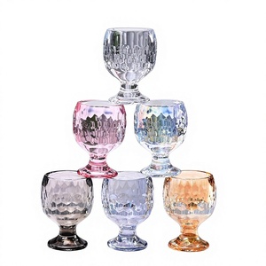 Verre à whisky rétro de style occidental européen, tumbler à brandy et <span class=keywords><strong>baijiu</strong></span>, texture martelée, sans pied, 90 ml, vente en gros, cadeaux de fête - Product Image 1