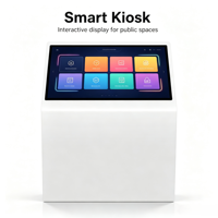 Kiosque d'information en forme de L avec WIFI Android, écran tactile capacitif de 32 pouces pour banque, centre commercial, kiosque en libre-service
