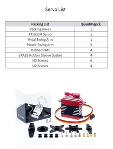 เซอร์โว HANHAI FT5835M แรงบิดสูง ดิจิตอล สำหรับรถบังคับวิทยุ Hsp/HPI/Tamiya/Traxxa Nitro  มอเตอร์เกียร์เหล็ก ของเล่นบังคับวิทยุ - Product Image 6