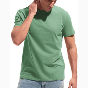 T-shirt formel en polyester/coton, tricot uni, vêtements d'été, manches courtes, respirant, t-shirts pour hommes, différentes tailles et couleurs - Product Image 1