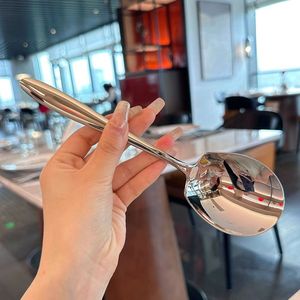 Funny Long Handle Stainless Steel Serving Spoon | Novelty Gag <b>Gift</b> Tableware for Student Dorm Kitchen & Party - Product Image 3