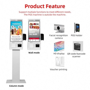 Kiosco con Pantalla Táctil Capacitiva de 23.8'' y 10 Puntos de Contacto, Montaje en Pared o de Pie, 1920*1080, con Caja Registradora, para Autoservicio Bancario, SDK, Venta al Por Mayor - Product Image 6