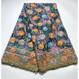 Sınır dantel Batik süper Glitter Glitter Glam pamuk balmumu tekstil Calico kumaş dikiş giysileri - Product Image 2