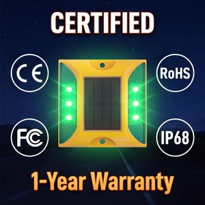 Marcador de Pavimento Solar con Ojo de <span class=keywords><strong>Gato</strong></span> Reflectante LED de Doble Cara de Alta Visibilidad, Directo de Fábrica - Product Image 3