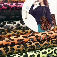 Tissu en daim imprimé léopard et serpent pour vêtements de mode, chaussures, sacs et costumes