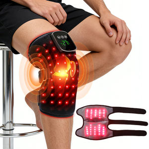 OEM Inalámbrico Vibración Rodilla Masaje Brace 660nm y 850nm Calentado Alivio del dolor Recargable Terapia de luz roja Rodilla Codo Hombro - Product Image 1