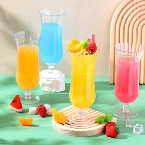 Verres à <span class=keywords><strong>Pina</strong></span> <span class=keywords><strong>Colada</strong></span> en plastique transparent résistant aux chocs de 15 oz, verres Hurricane en plastique incassables - Product Image 4