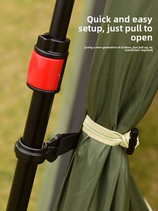 Tente de plage pare-soleil pour 1 à 8 personnes, ouverture automatique rapide, filet anti-moustiques, protection solaire, coupe-vent, imperméable, tente de camping - Product Image 3