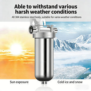 Système de pré-filtration liquide haute pression Cheero 5 pouces, 10 pouces, 20 pouces, manuel, pour usage industriel extérieur, boîtier en acier inoxydable 304/316 - Product Image 5