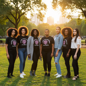 T-shirt da donna femminista in cotone nero con scollo rotondo e maniche corte, stampa grafica, supporta i diritti e i diritti dei diritti delle donne - Product Image 2