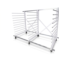 Étagère de séchage pour panneaux de bois à longueur réglable, chariot de rangement accordéon, étagère mobile pour peinture sur porte de placard