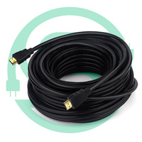 5.5mm Diamètre 2.0 Version-Câble HDMI/HDMI 4K 2.0 60Hz 3D 1080P 18Gbps 1M 1.5M 1.8M 2M 3M 5M 10M 15M 20M 30M câble HDMI noir