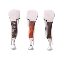 Grattoir à lames en bois trois-en-un en acier inoxydable Blackwood Redwood, entièrement en bois, pour accessoires de couteaux