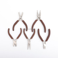 Ensemble de pinces à bijoux à poignée en caoutchouc souple, outils manuels multi-types pour le filage, la perlage, la fabrication de bijoux faits main, le bricolage et la vente en gros