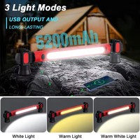 Lampe de travail sous le capot, rechargeable par USB, lampe de réparation automobile sous le capot, lampe de travail magnétique, lampe LED pour outils automobiles, lumière rouge et blanche