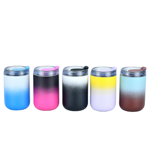 Gobelet isotherme réutilisable en acier inoxydable à double paroi de 17 oz pour grossistes, tasse de voyage à café avec paille anti-fuite pour boissons chaudes - Product Image 3