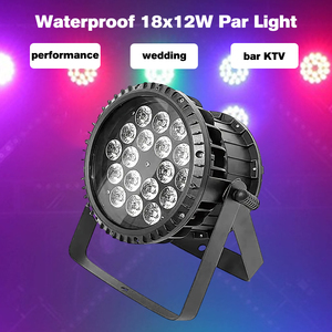Luz LED Par RGBW Impermeable de 18x12W con Cuerpo de Aluminio y Controlador DMX512 para Exteriores, Espectáculos en Vivo, DJ, <span class=keywords><strong>Discoteca</strong></span> - Product Image 2