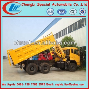 Dongfeng – <span class=keywords><strong>camion</strong></span> à <span class=keywords><strong>benne</strong></span> 6x4 avec <span class=keywords><strong>grue</strong></span>, <span class=keywords><strong>camion</strong></span> à <span class=keywords><strong>benne</strong></span> monté, <span class=keywords><strong>grue</strong></span> à flèche télescopique - Product Image 6