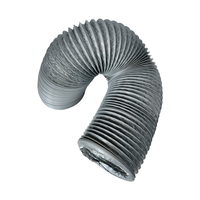 Tuyau d'air rétractable en PVC et aluminium de 6 mètres, flexible et composite, pour raccords de fumée et de ventilation