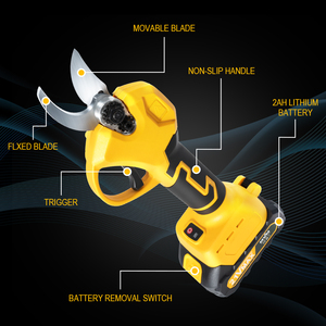Forbici Elettriche per Potatura Senza Fili 21V, Cesoie Portatili SK5 per Rami Spessi, Potatori da Giardino Brushless per Alberi da Frutto a Batteria - Product Image 5